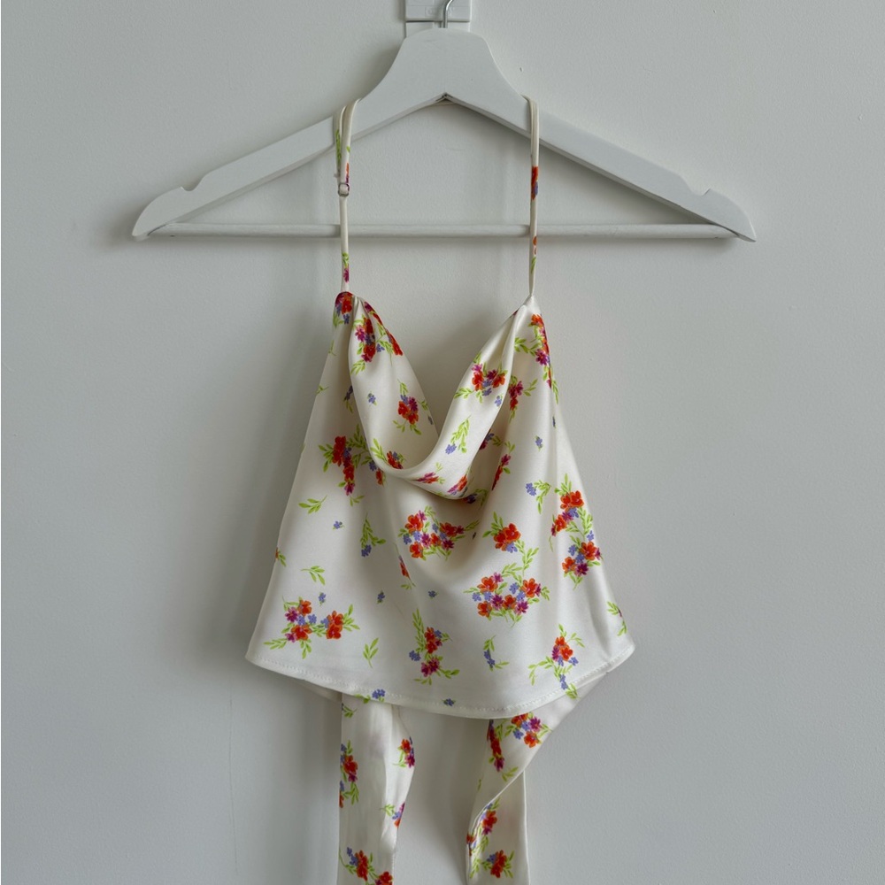 Floral Spaghetti Strap Top